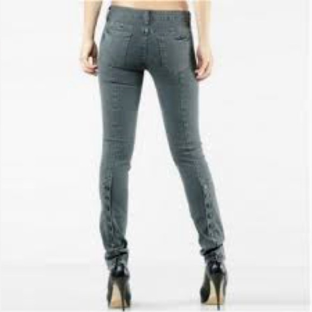 Hudson jeans Punk Button Skinny Jean  Sz 25 in Heathfield Gray